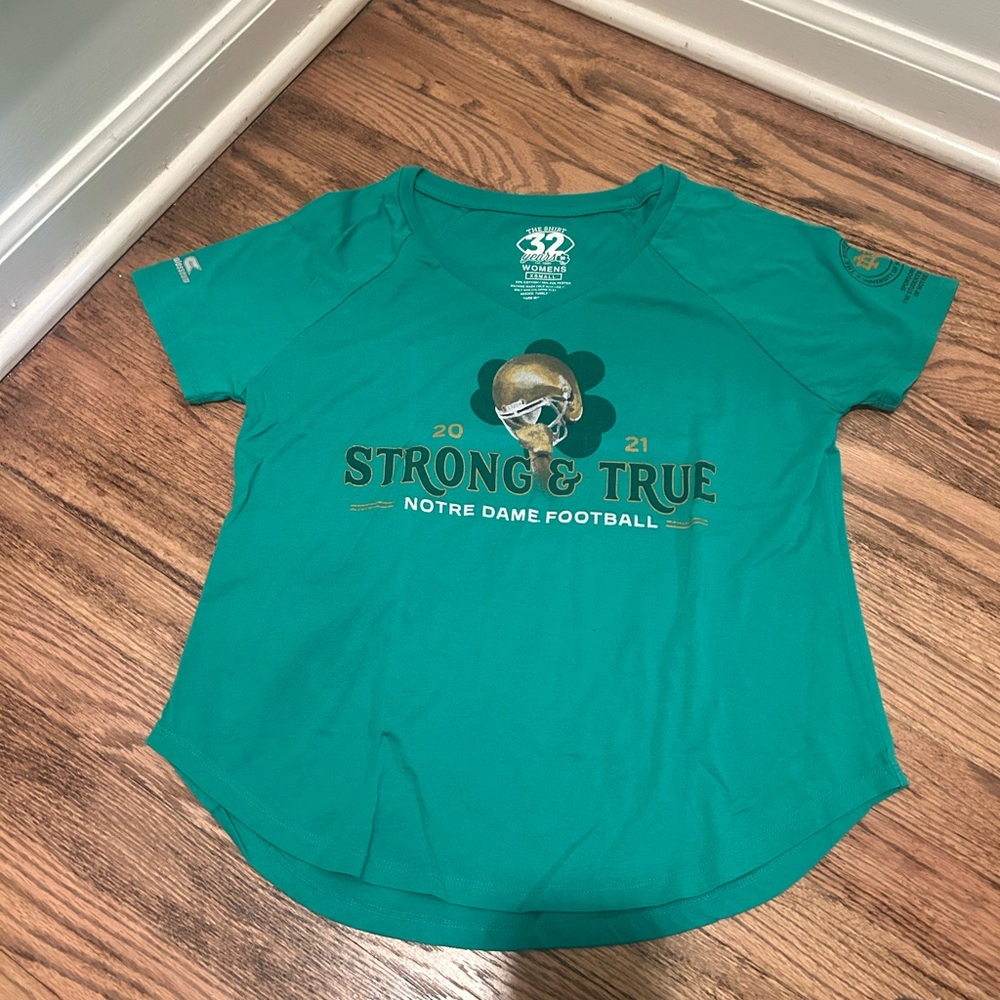 Notre Dame Football Green T-Shirt